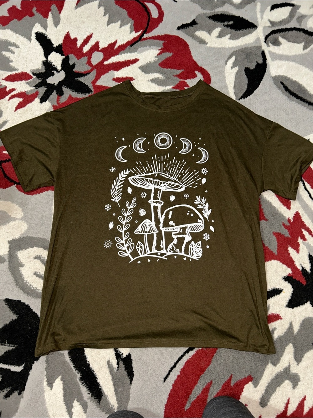 Menās Moon/Mushroom T-Shirt